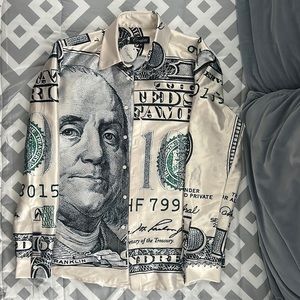 CONFETTI BENJAMIN Satin Silk Shirt. 1 of 1.